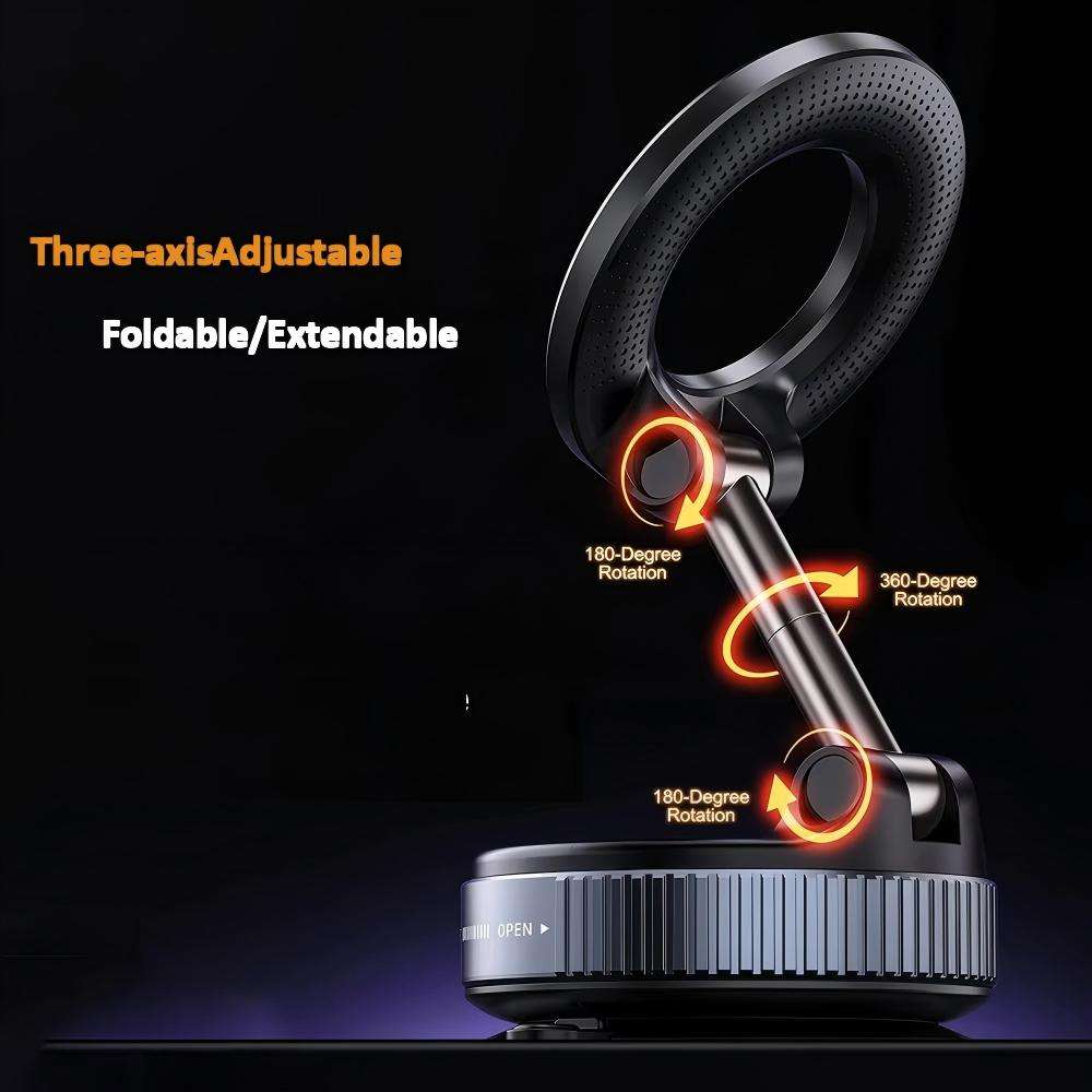 Lingable OEM 2026 Magnetic Car Phone Holder - Vacuum Suction 360° Rotation Universal Mount
