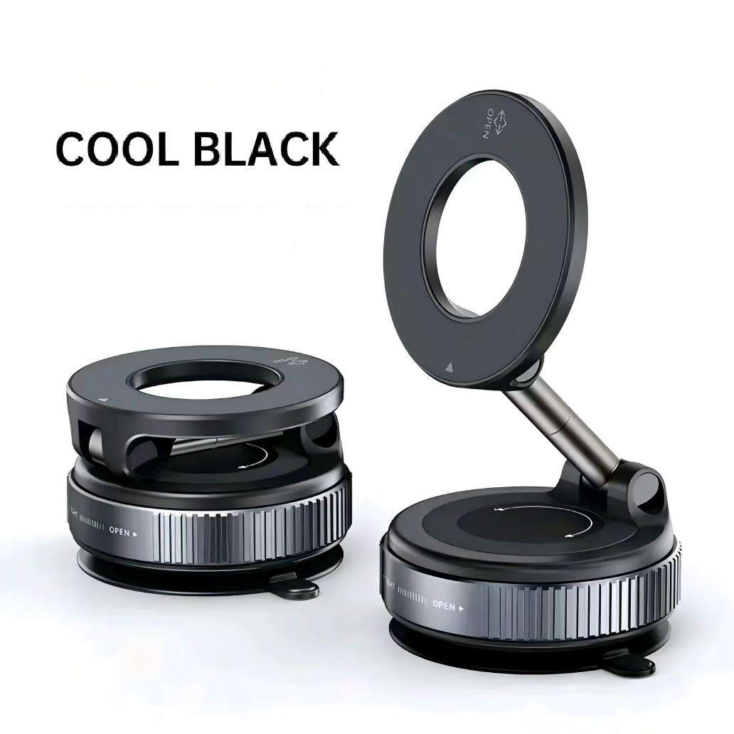 Go-Des GD-HD229 Bidirectio<i></i>nal Vacuum Magnetic Phone Holder - 5KG Strong Suction Car Mount